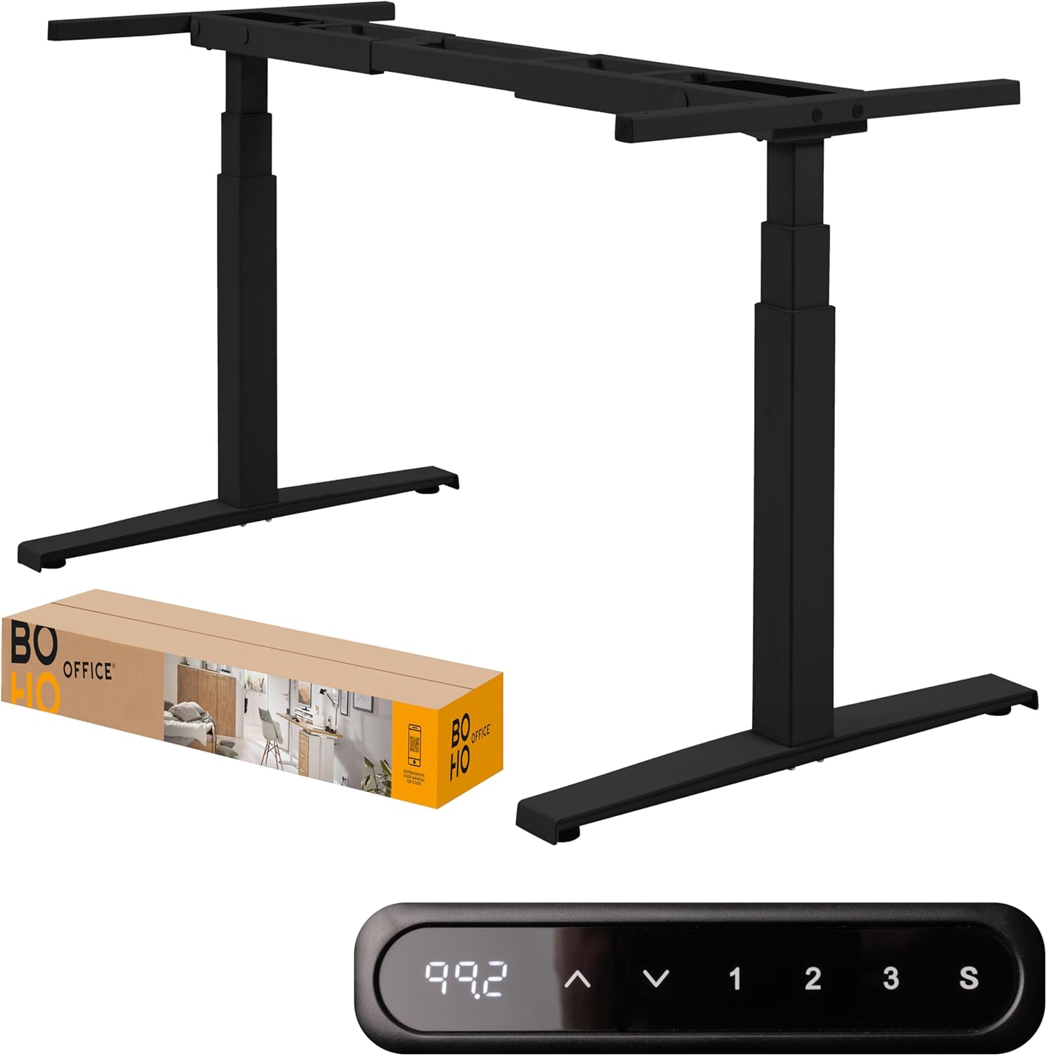 BOHO Office höhenverstellbarer Schreibtisch bei Amazon